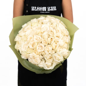 101 White Holland Roses