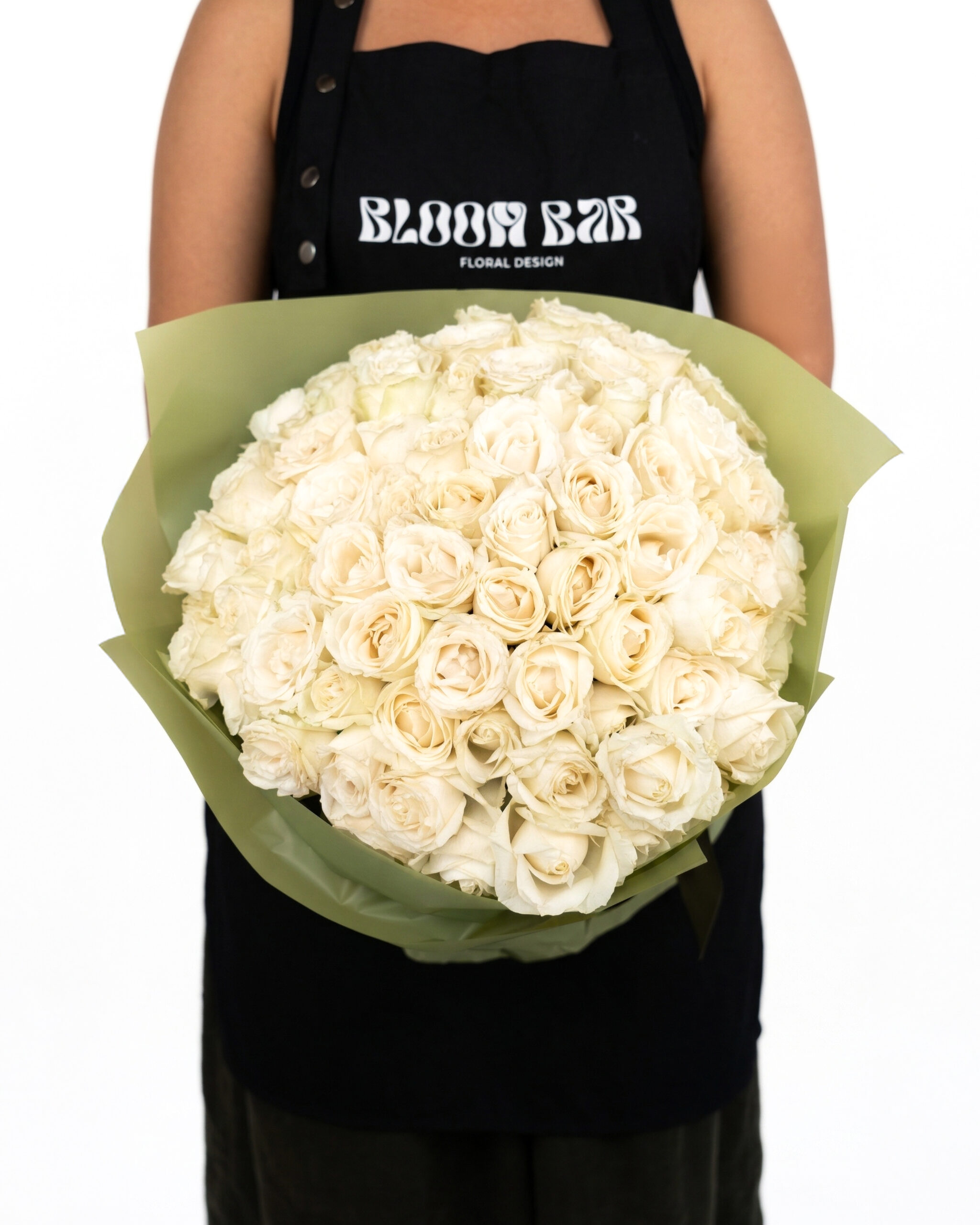 101 White Holland Roses